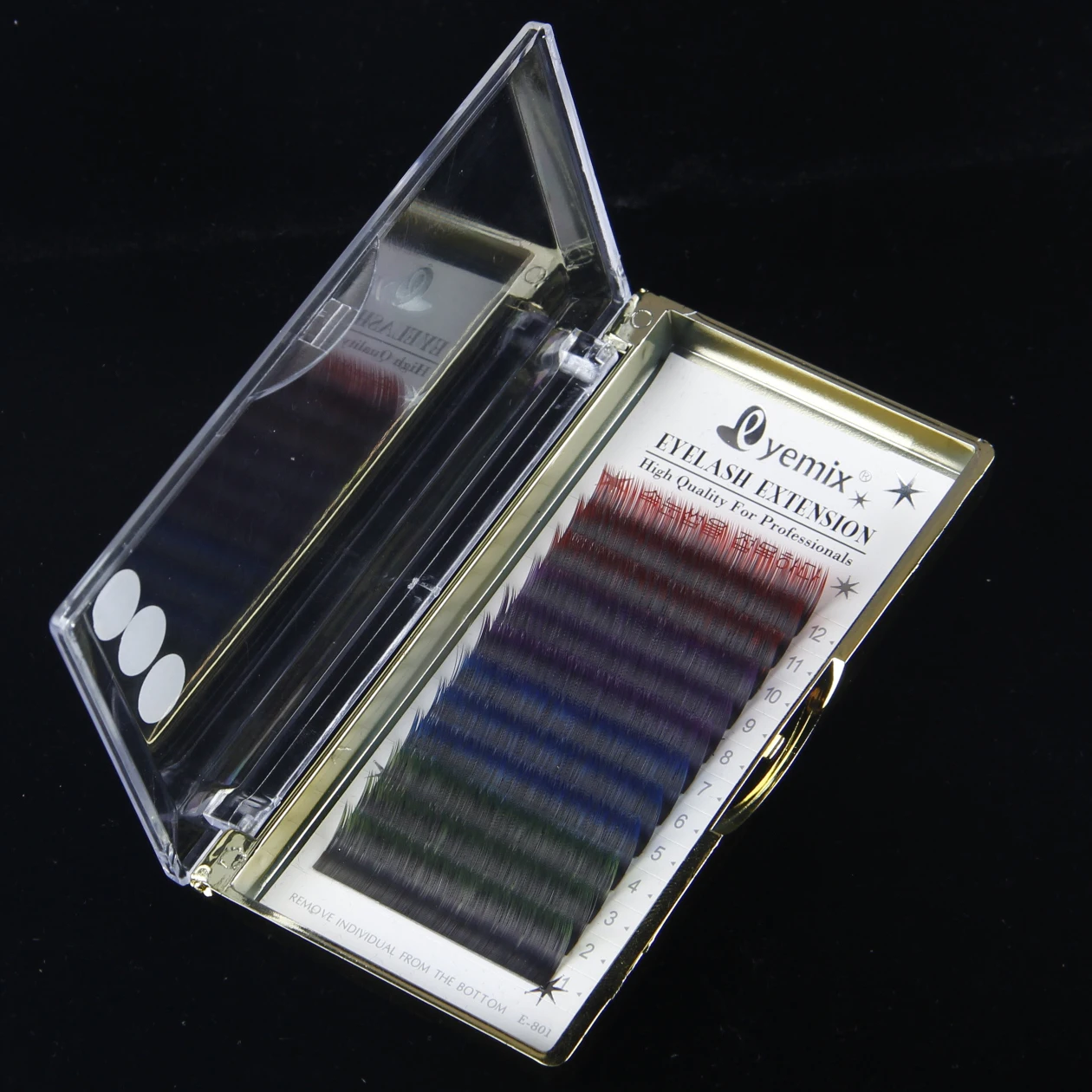 Выполняя ресницы индивидуальное наращивание ресниц 4 цвета микс макияжа