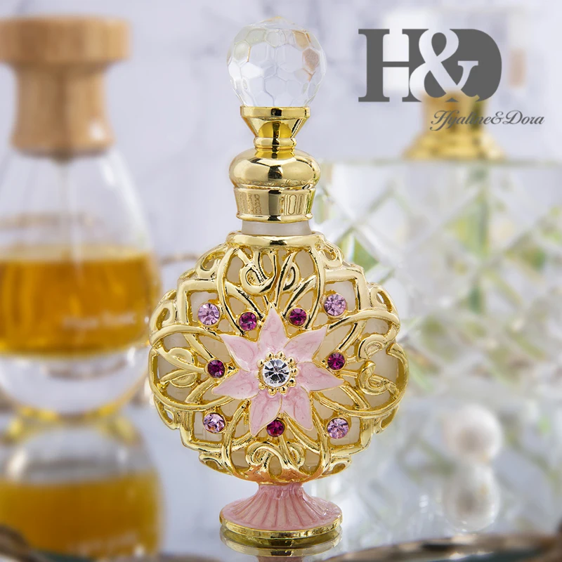 H&D, 15 стилей, пустые многоразовые флаконы для духов, Ретро стиль, матовое стекло, тонкий ароматизированный ароматизатор, контейнер для эфирных масел, Декор, подарок для девушек