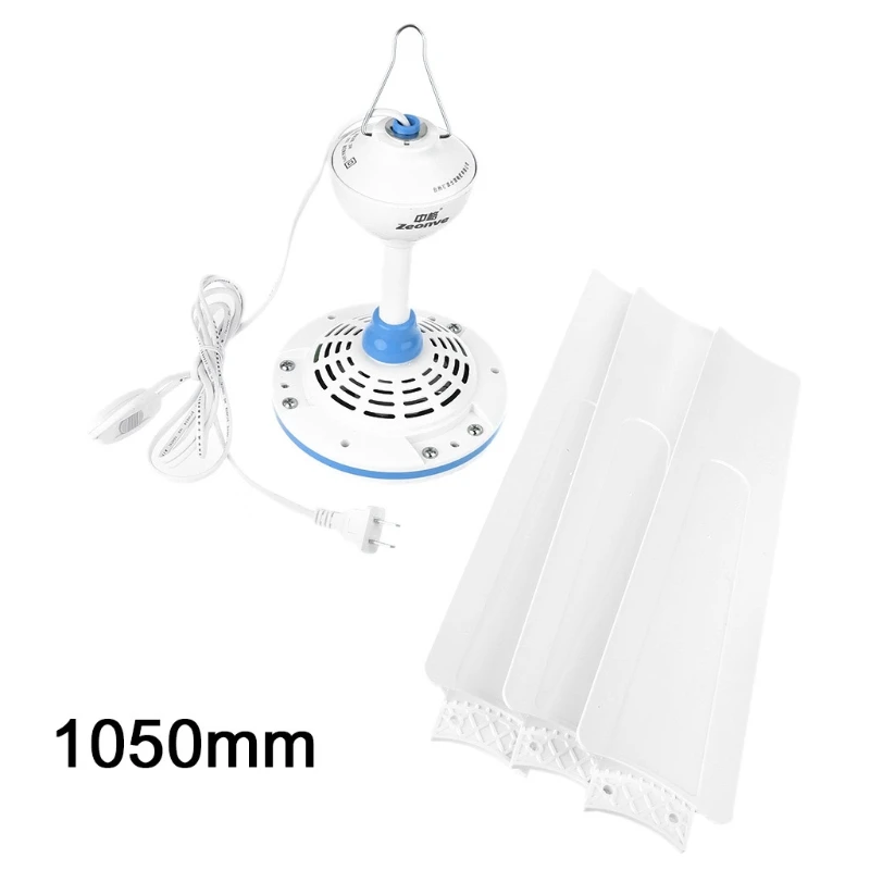 

M5TE 220V 15.7 to 41 inch Silent Ceiling Fan Mute Electric Hanging Fan with Switch for Dining Living Room Home Bed Dormitory