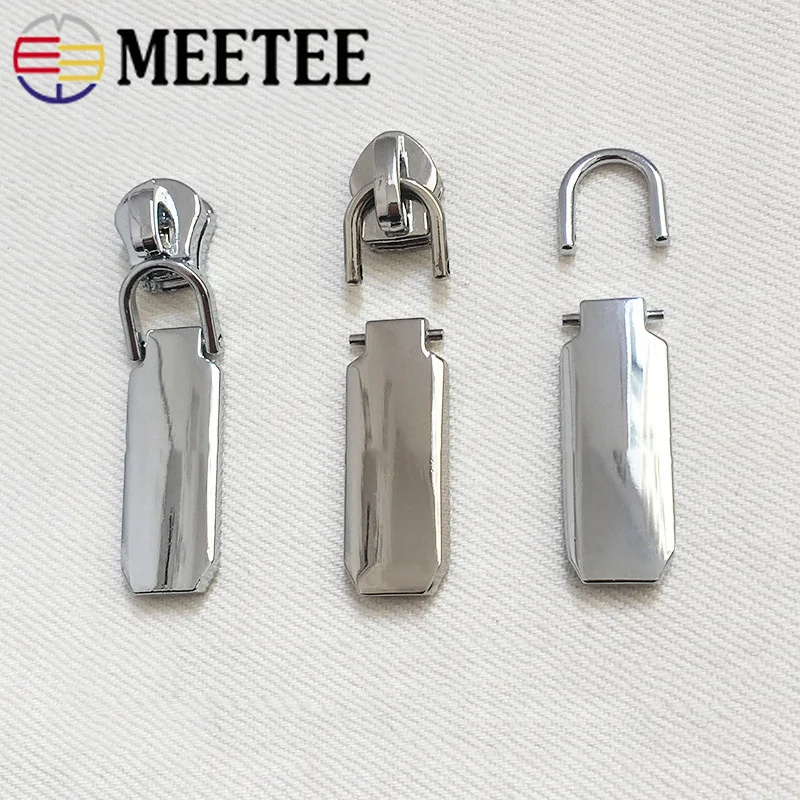 Meetee 5 шт. съемный металлический молниеносный съемник для # слайдеры на молнии