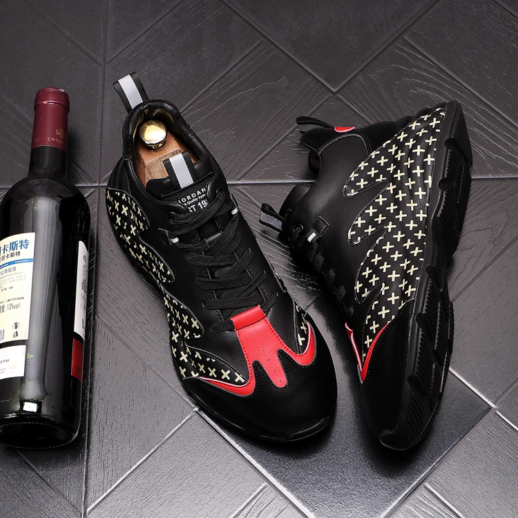 

luxury shoes 2021 men's sport shoes white Black Fashion Leather New Air Web Celebrity Flats tenisowki meskie