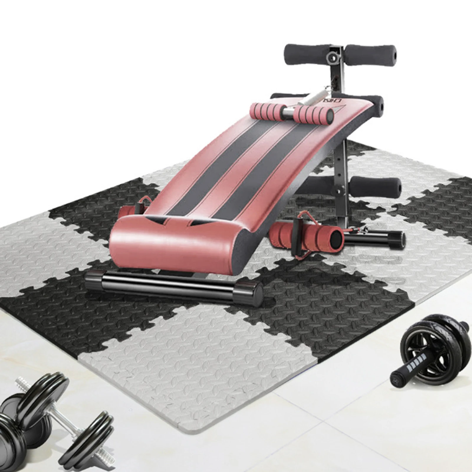 

12PCS 30*30cm EVA Leaf Grain Floor Sport Protection Gym Mat Non-Slip Soft Foam Splicing Rugs Thicken Shock Room Workout Yoga Mat