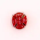 Стеклянный медальон с памятью для ожерелья, 20 шт.лот, красный пожарный