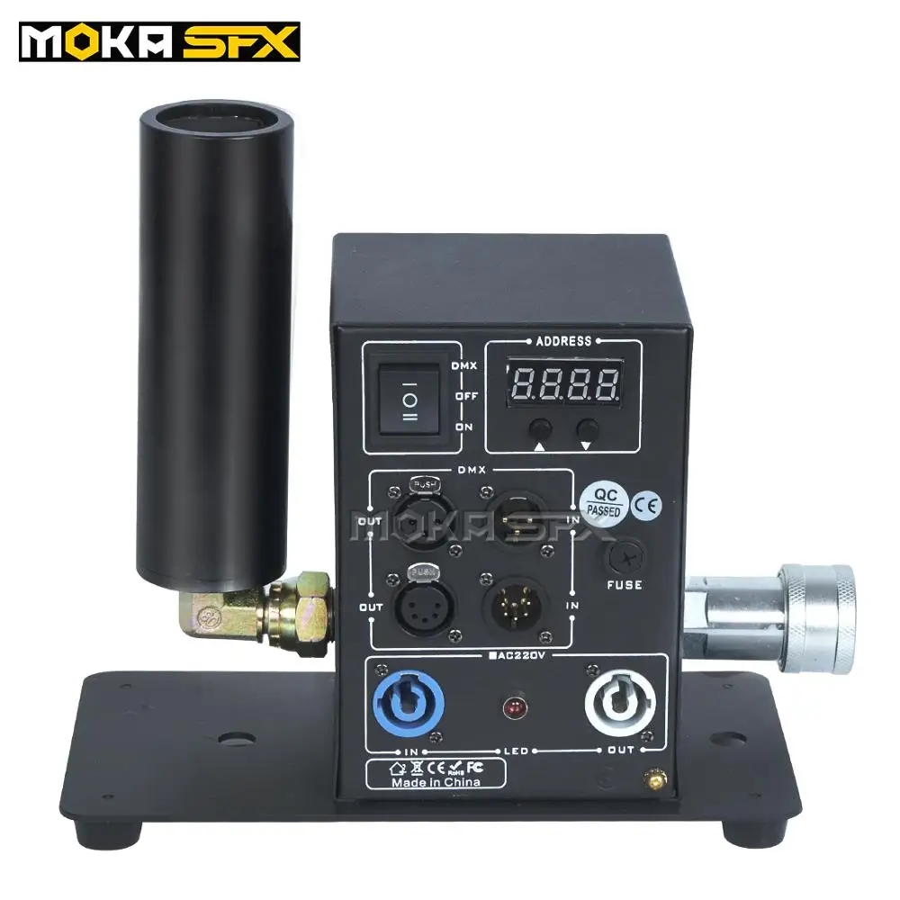 2 шт./лот цифровая сценическая co2 Jet moka jet dmx машина с одним соплом цилиндр CO2 cannon для