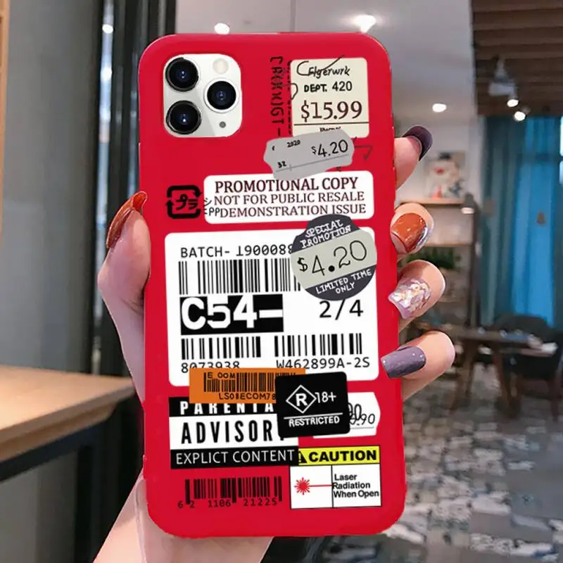 

Painted letters Phone Case for iphone 12 pro max mini 11 pro XS MAX 8 7 6 6S Plus X 5S SE 2020 XR red case