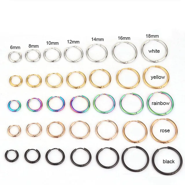 Кольцо из Нержавеющей Стали Для Пирсинга Ушей Ювелирное Украшение для прокола
