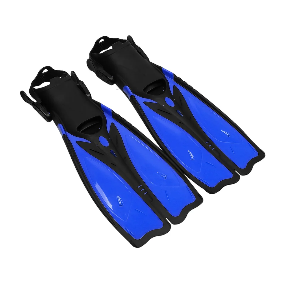 

1 Pair of Adults Diving Training Flippers Snorkeling Adjustable Swimming Heel Fins Flippers for Sports (Yellow, Size)