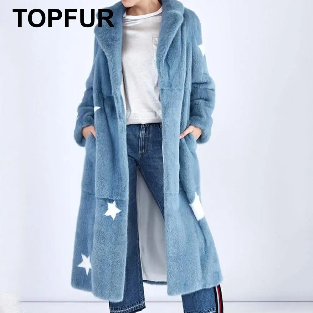 TOPFUR зимнее пальто женские Куртки из натуральной кожи женское размера плюс