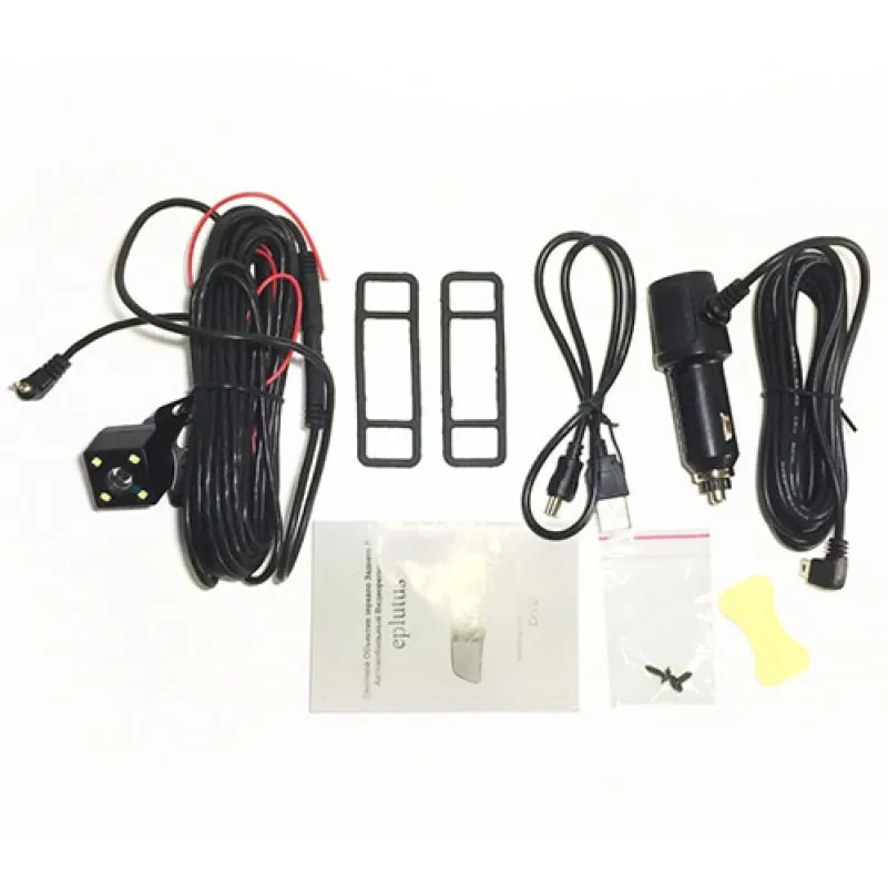 Автомобильный видеорегистратор зеркало с 2 мя камерами и сенсорным экраном Eplutus