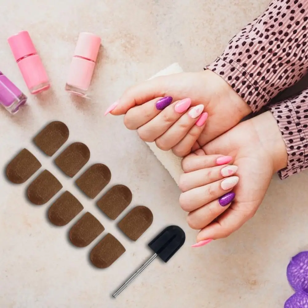

1 PCS Colorful Nail Sanding Cap Rubber Set Grind Polish Dead Skin Fake Nail Remover DIY Manicure Pedicure Tools Accessories