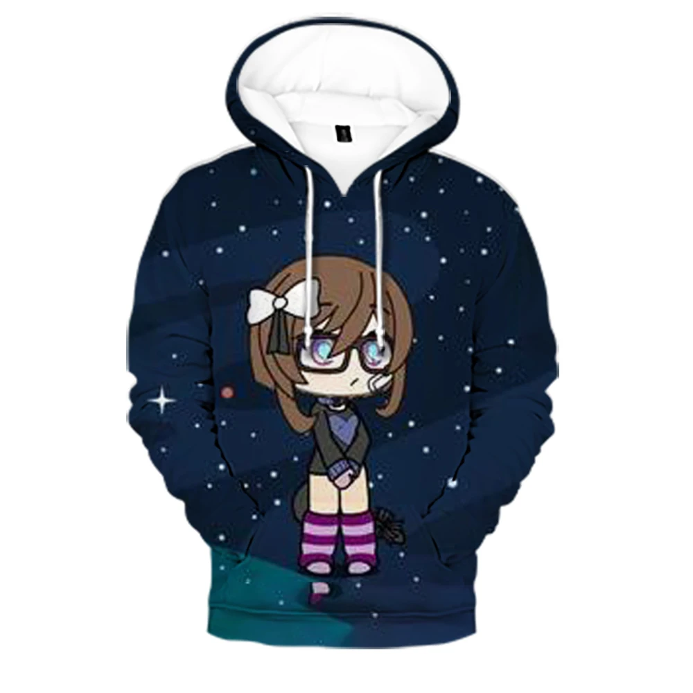 Толстовка для мальчиков и девочек, толстовки с аниме Gacha Life, толстовка с героями мультфильмов Gacha Life, Мужская/женская одежда, пальто в стиле Х...