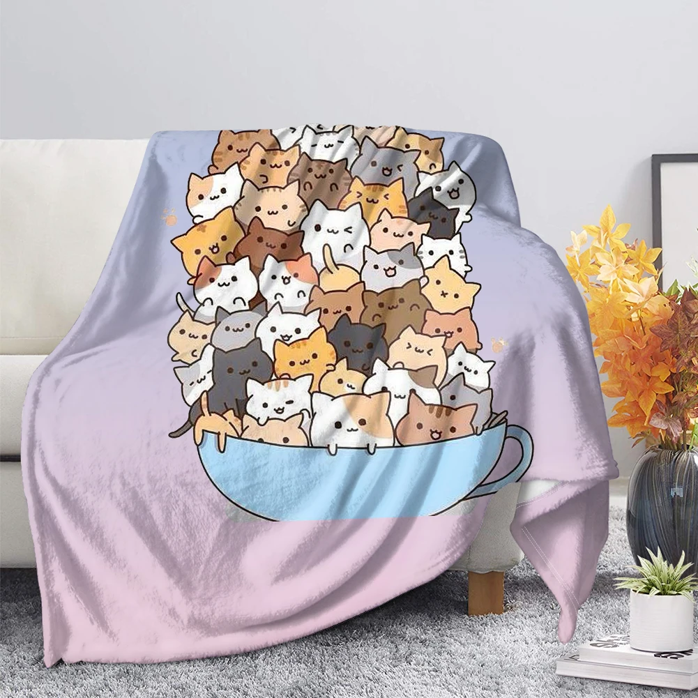 

Искусственное одеяло для кровати, мультяшное одеяло из шерпы, кавайное плюшевое покрывало, постельное белье для домашних животных, одеяло н...