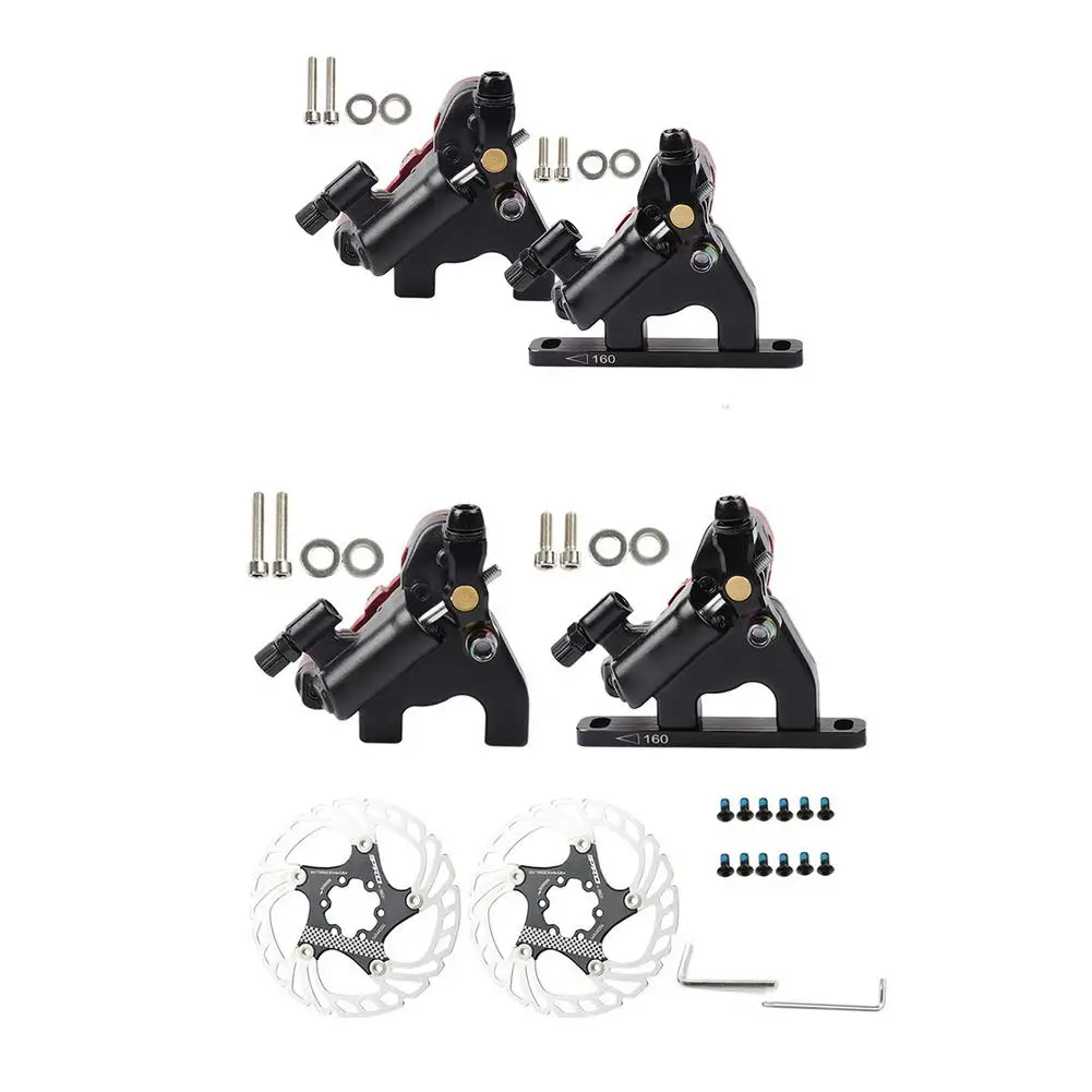 

Hydraulic Disc Caliper Mountain Bike Disc Brake Bike Accessory One Pair Of Front And Rear Calipers Brake System Accessories