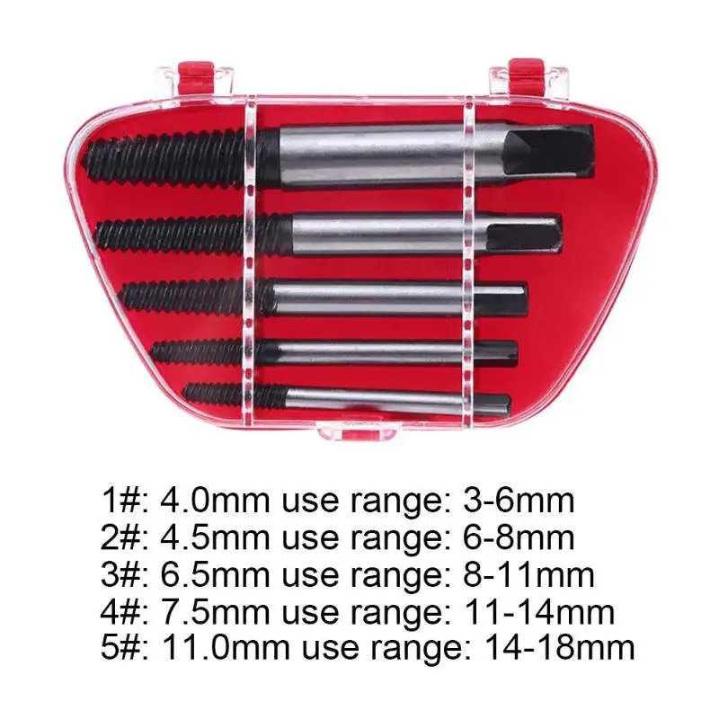 Новый инструмент для удаления поврежденных винтов 5 шт./лот экстракторы