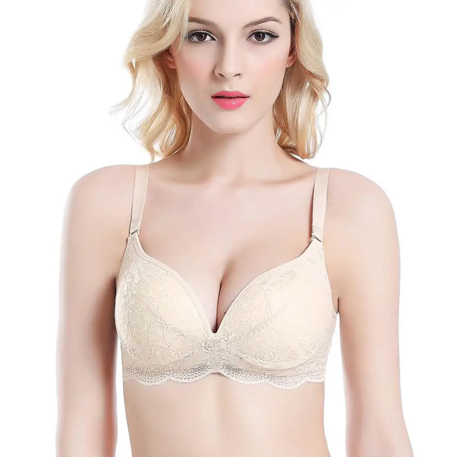 Женский Одноцветный бюстгальтер размера плюс 100% шелк беспроводной сексуальный