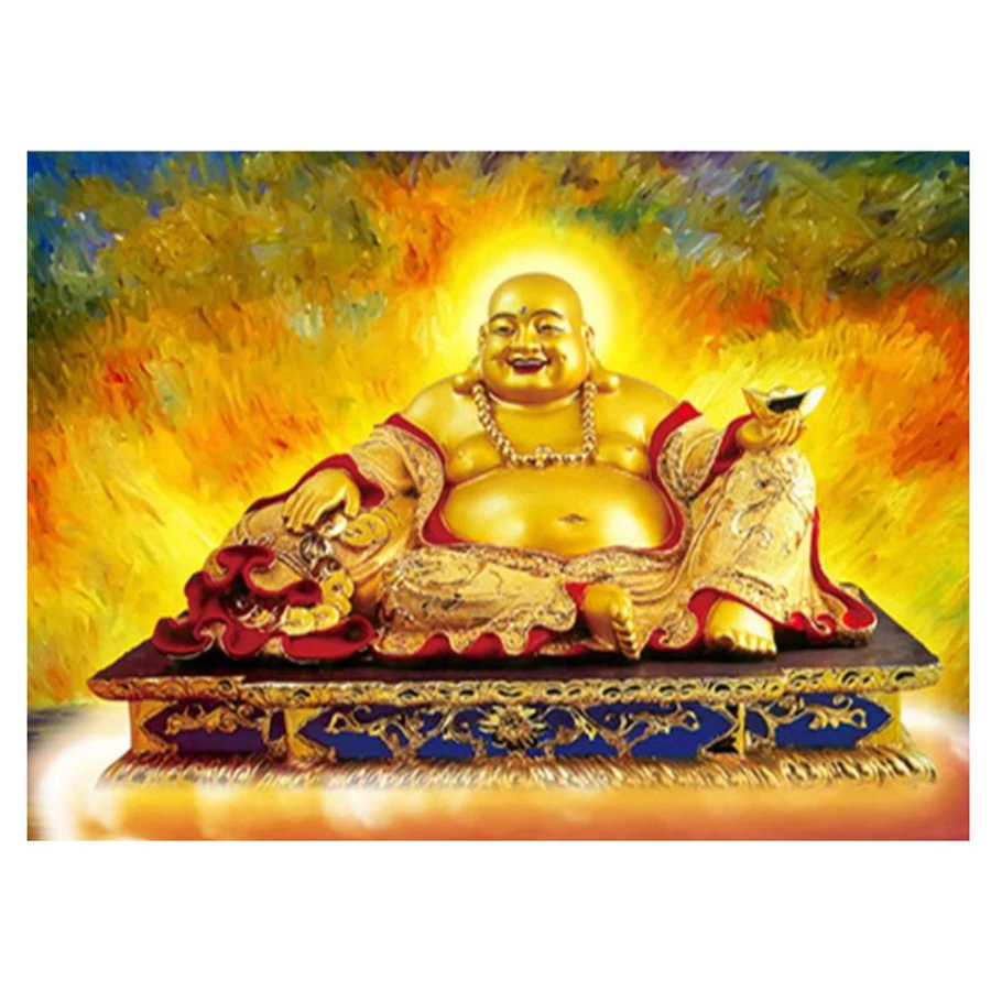

Алмазная вышивка «сделай сам» Maitreya Buddha 5D, алмазная живопись, вышивка крестиком, Алмазная мозаика, узор, украшение, наклейка на стену
