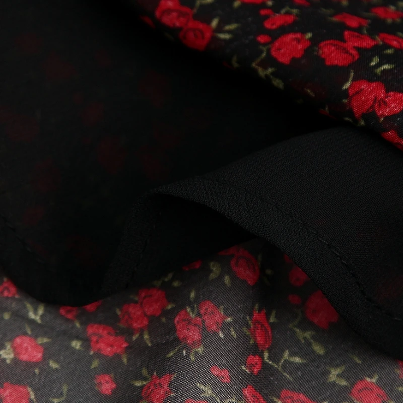 Новое женское элегантное шифоновое платье миди с цветочным принтом Повседневное