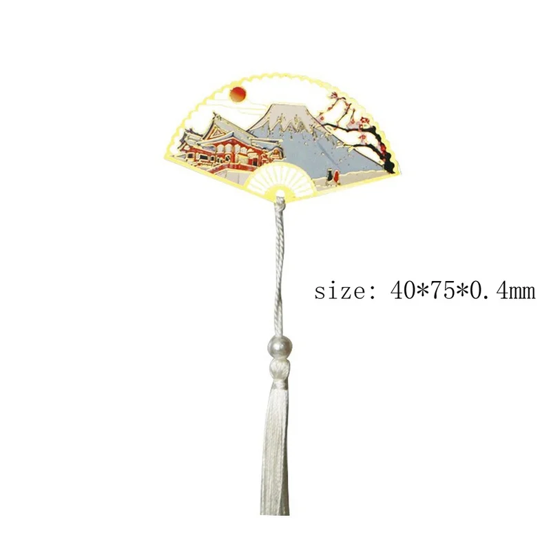 Metal Bookmark Creative Animal Plant Collection Bookmarks Teacher Gift for Books Color Tassel Student Stationery Anime |
