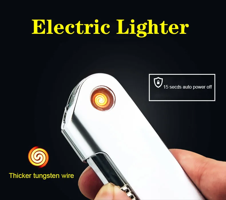 Honest электрическая зажигалка с гнездом usb Многофункциональный Военный нож из