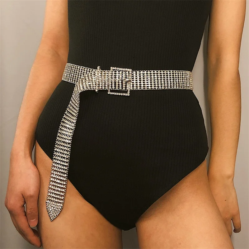 Модный роскошный 8 ряд яркие стразы инкрустированные женский пояс для невесты