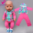 Кукольная одежда подходит для кукол-новорожденных 43 см, кукольная Толстовка 18 дюймов
