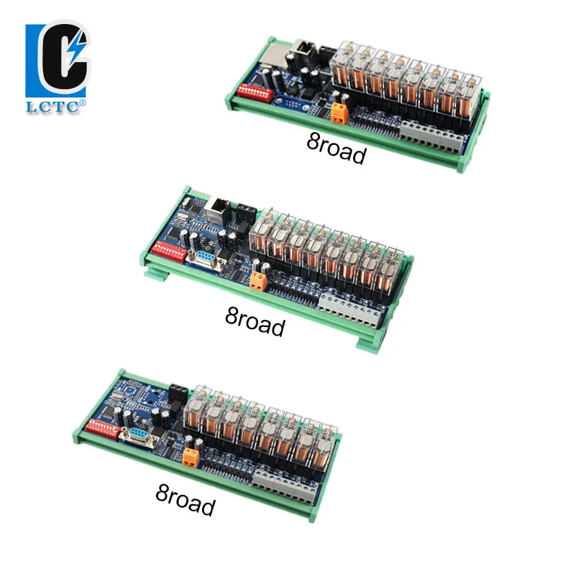 

RS485 8-channel communication input and output 232 signal expansion network module compatible with ModbusTCP/RTU PLC expansion