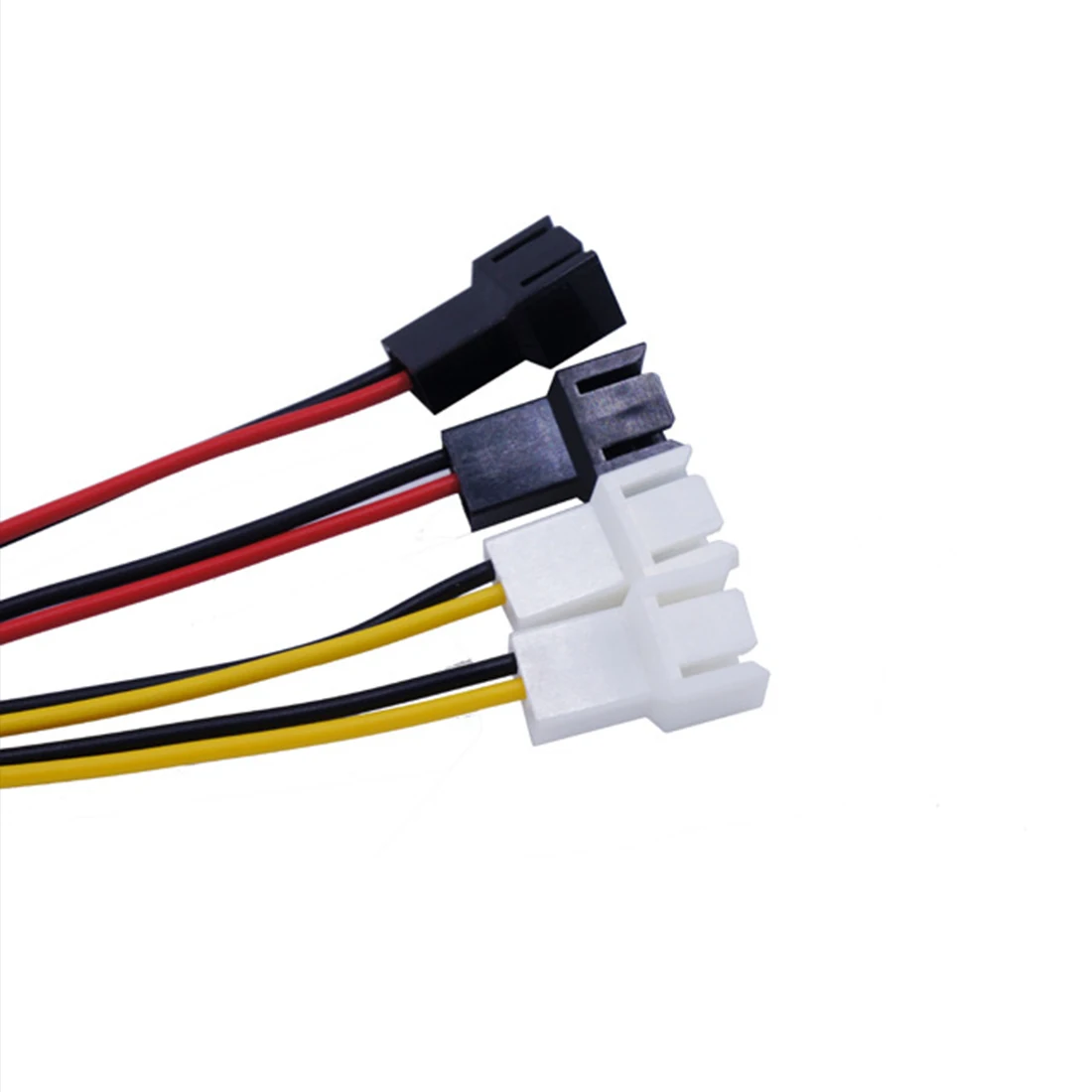 

1Pc 4 Pin to 3 Pin Cooling Fan Power Cable Adapter Connector Line 12V*2 / 5V*2 Computer Fan Cables Cord for CPU PC Case 12.5cm