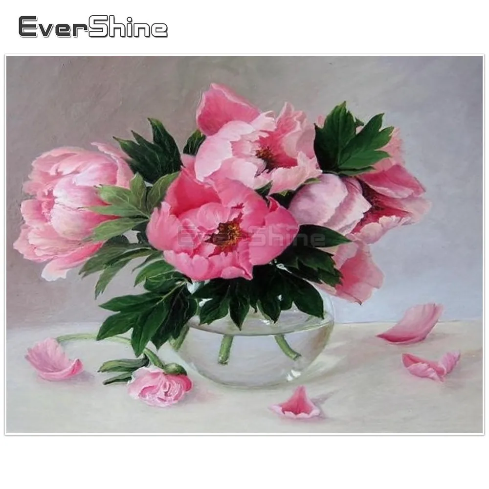 EverShine алмазная живопись вышивка крестом цветы картины ручной работы мозаика