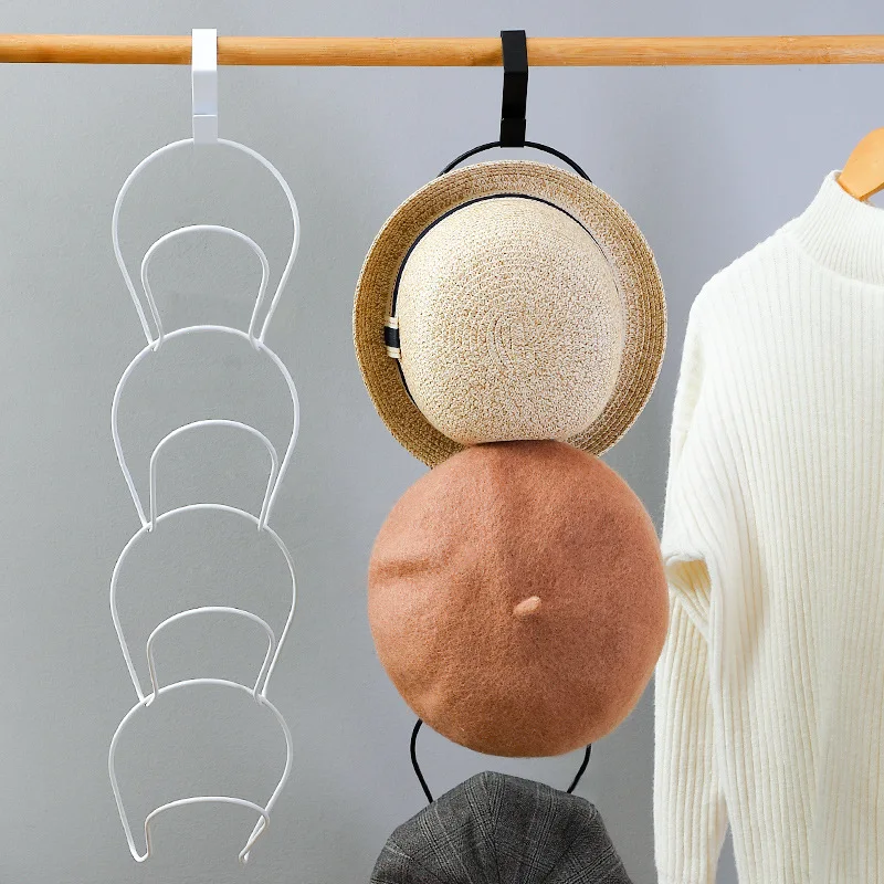 

Display Rack Storage Hat Holder Wall Mount Behind Doors Hanger Scarf Bag Hook Shelf Home Rack Organizer Accessories
