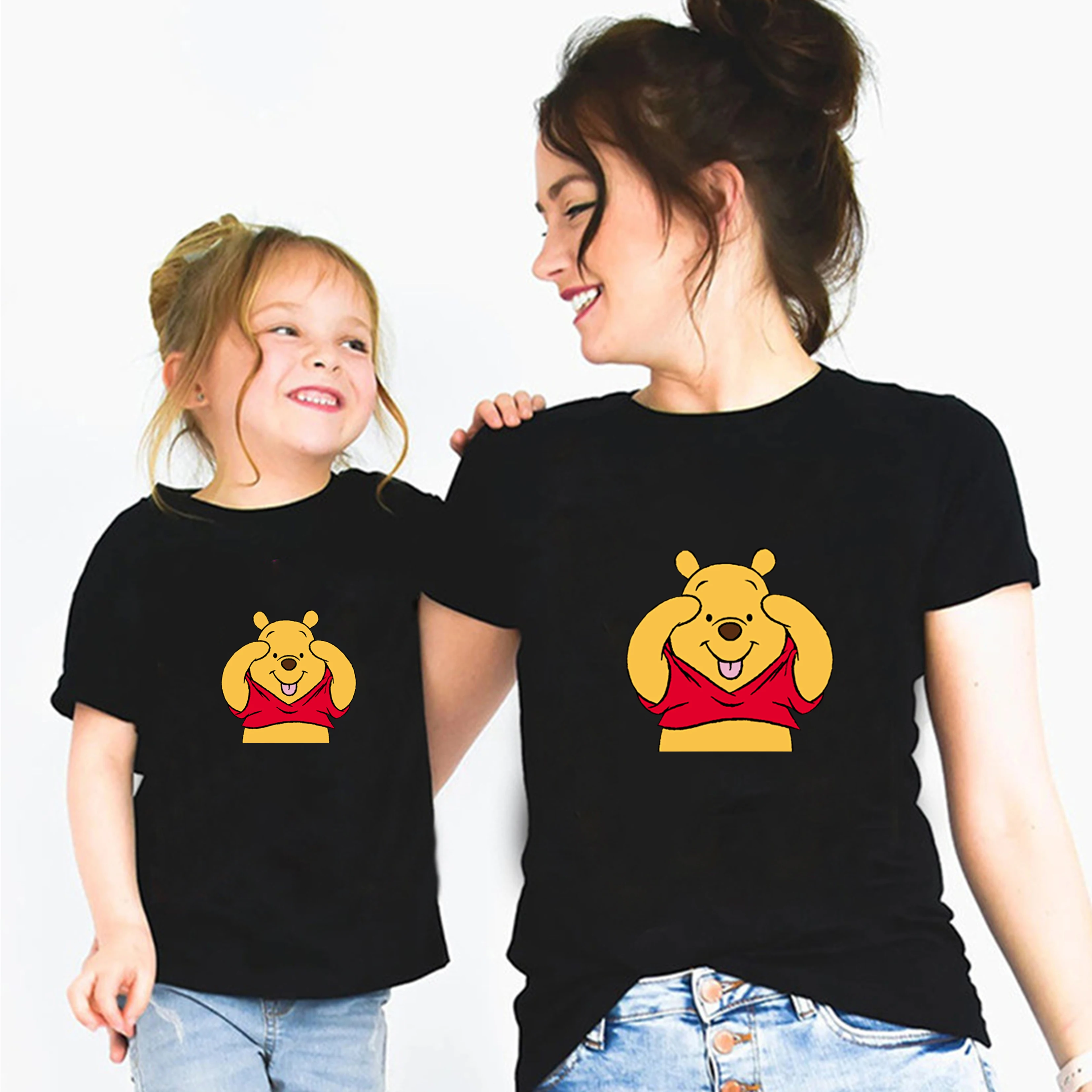 

Disney T-Shirt Family Cartoons Base Tshirt Casual Graphic Baby Girl Clothes Kawaii Cotton O-Neck Funny Boy Streetwear Cozy