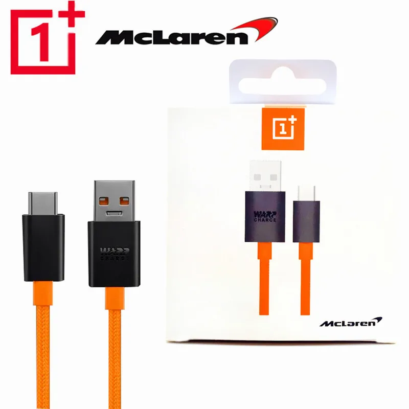 

Original Oneplus 8 pro Warp Charger cable Mclaren 4A Fast charge nylon usb type c dash cable for one plus 7t 7 6t 6 5t 5 3t 3