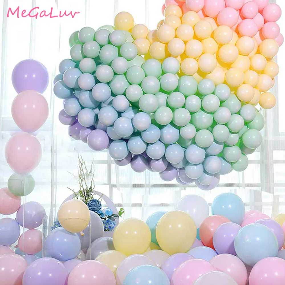 

20pcs 12inch 5inch Candy Colors Macaron Ballons Birthday Party Pastel Balloons Wedding Decorations Baby Shower Parti Supplies