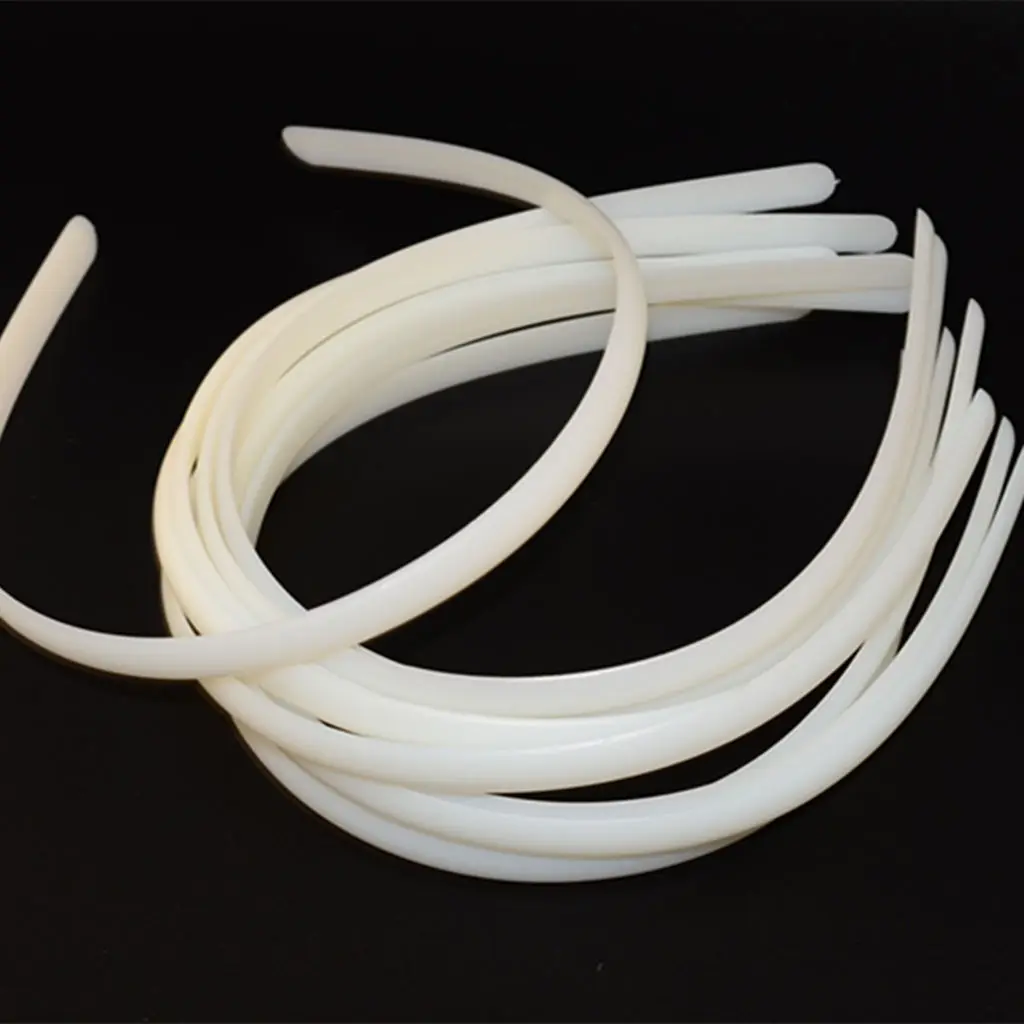 

10pcs Plastic Hair Band Hoop Headband for DIY Hair Accessories Crafts 10mm