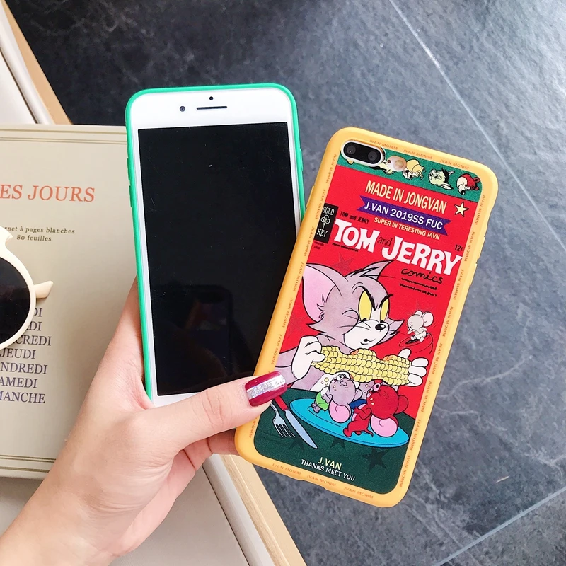 Прекрасный с принтом в виде персонажей из мультфильма для Iphone XS Max чехол кошка и
