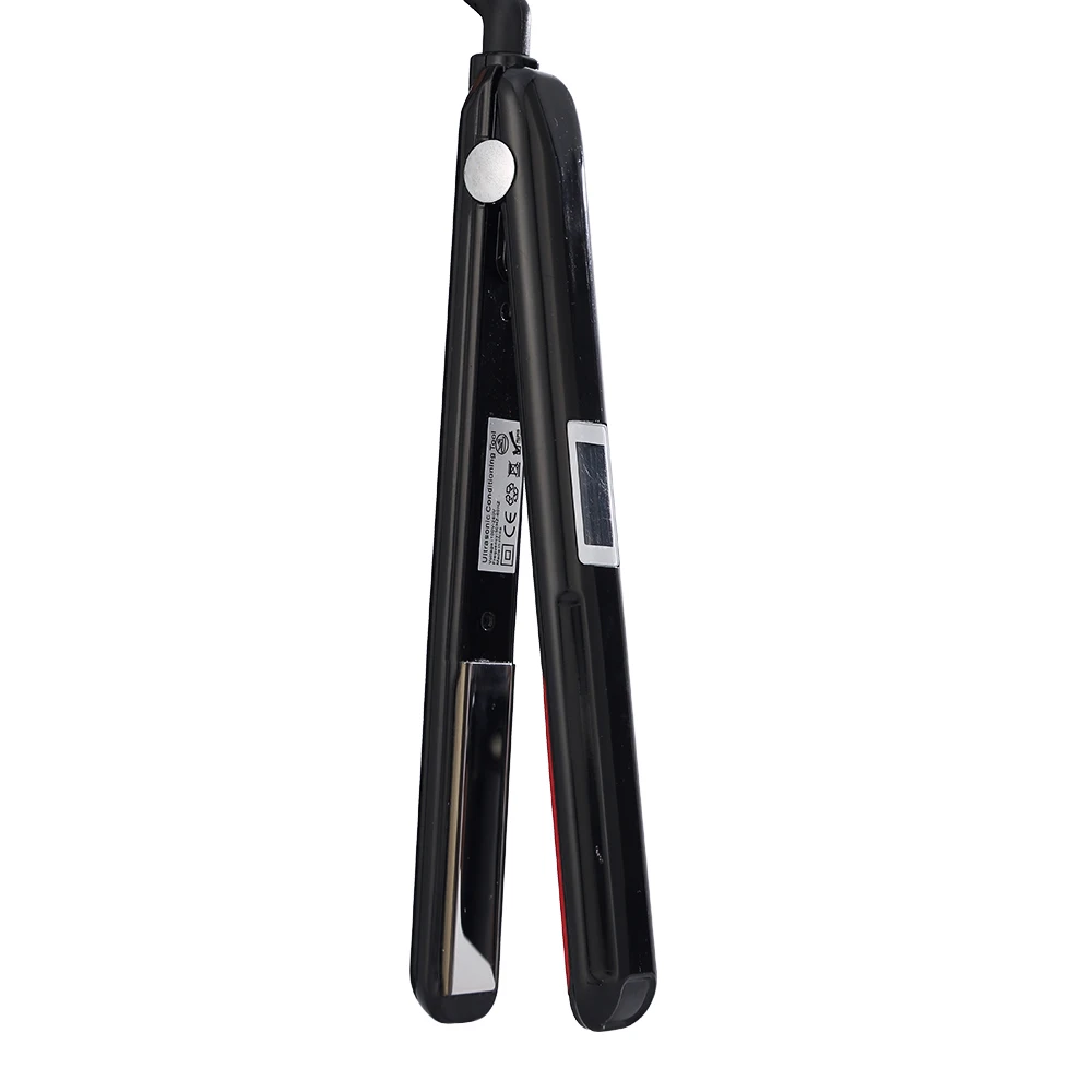 Горячая ультразвуковая инфракрасная утюжок для ухода за волосами ЖК дисплей