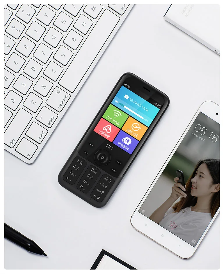 zmi z1 4g network wifi multi user hotspot sharing 5000mah power bank feature phone mini card phones free global shipping