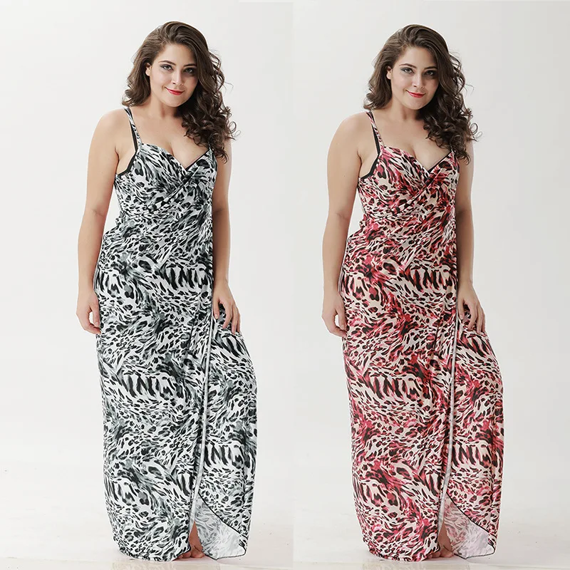 Увеличенное носимое пляжное полотенце женское банное большой камзол короткий