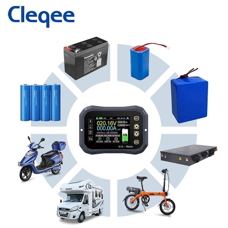 Тестер аккумулятора Cleqee KG140F 100 в а кулометр индикатор емкости ЖК-дисплей питания