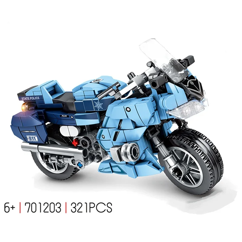 Конструктор Sembo мотоцикл городские транспортные средства гоночный автомобиль