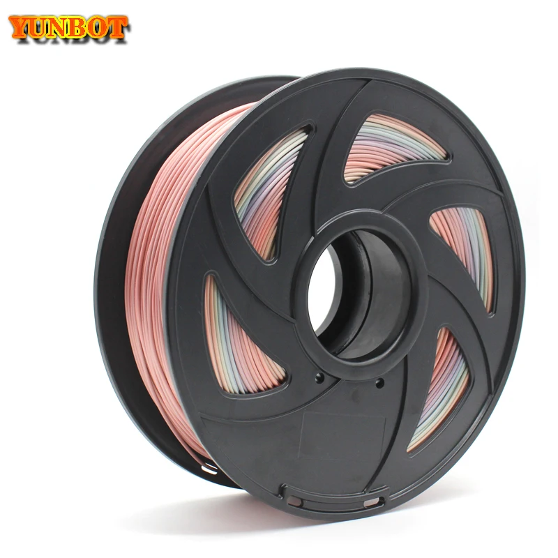 3d printer PLA Filament Rainbow color PLA Filament 3D Printer colorful PLA Spool,1.75mm Filaments 1KG 2.20LBS 1KG Roll