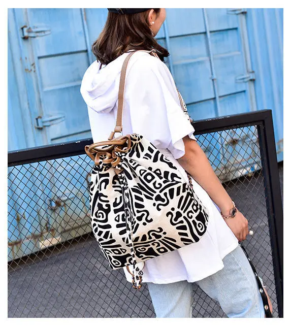 

Canvas Women's Backpacks Ladies School Bags Fashion Female Business Backpack Retro Stripes Laptop Backpack for Girls Book Bags