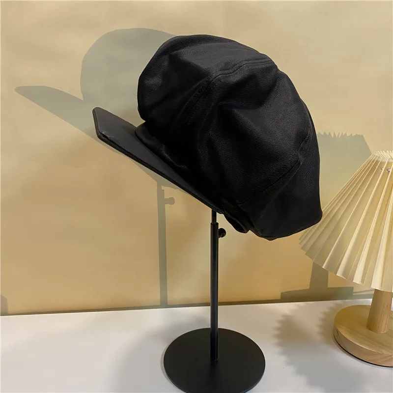 

Новинка 202201-май 2508405 года, модная кепка газетчика из искусственной кожи с изображением облаков и той же звезды, восьмиугольная кепка для муж...