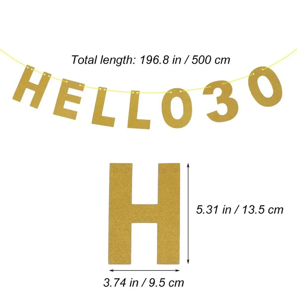 Для взрослых на день рождения День рождественские украшения с милой Hello 30 40 50 60