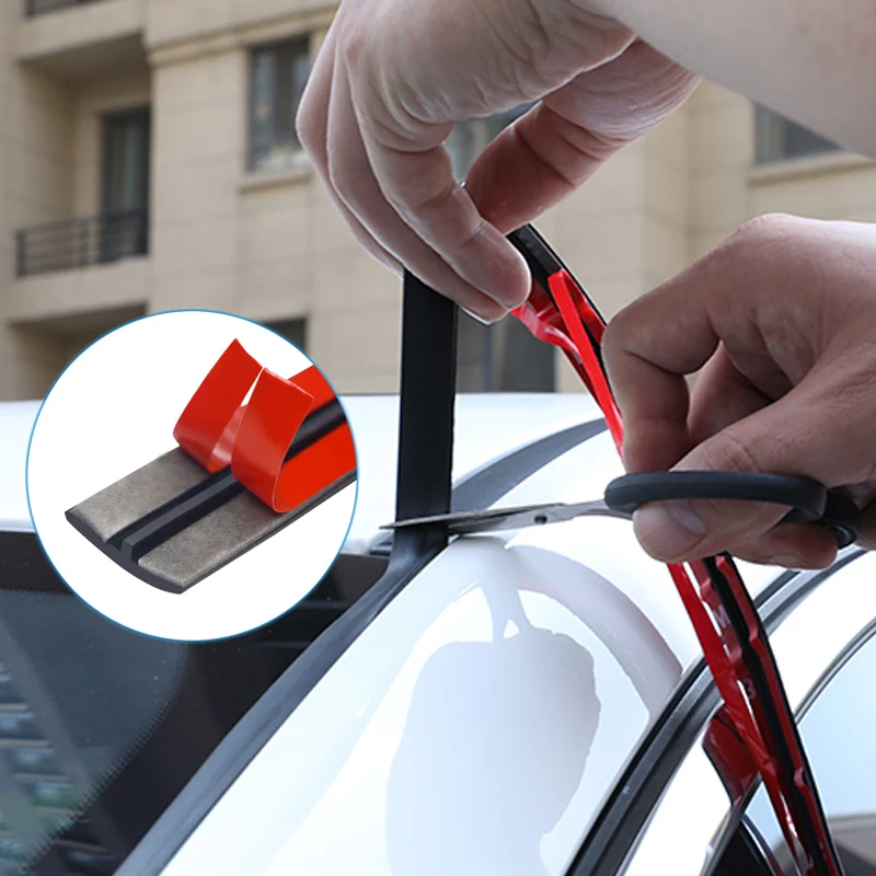 

14/19mm Car Seal Strips Automobiles Seal Protection Door Edge Windshield Roof Rubber Sealants Strip Noise Insulation Car Styling