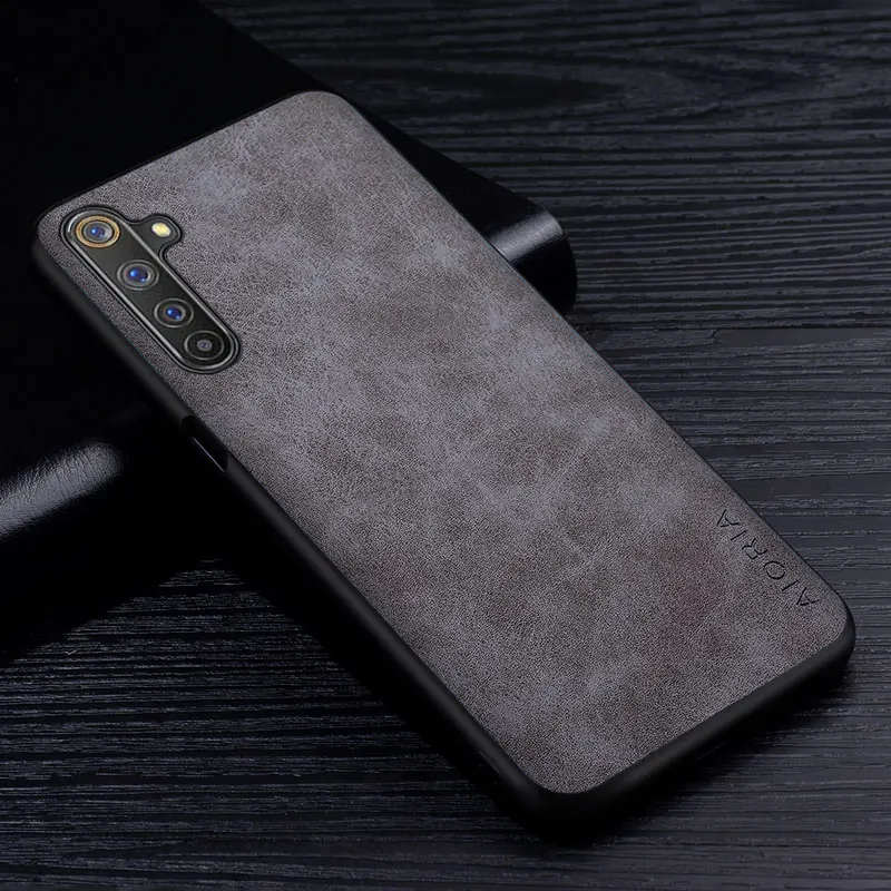 premium pu leathe phone case for oppo realme 6 pro 6s 6i scratch resistant solid color cover for oppo realme 6 pro case free global shipping