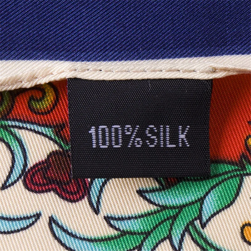 

Fashion Large Square Twill Silk Scarf Women 100*100 Original Brand Euro Floral Printed Ladies Shawls And Scarves Wraps