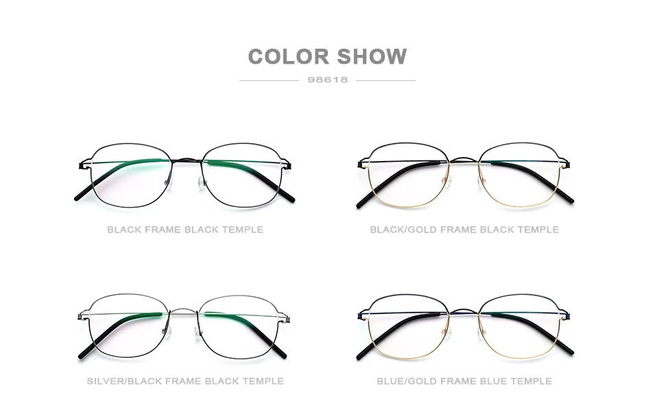 

Titanium Alloy Readers Glasses Frame Vintage Unisex Full Rim Optical Eyewear Ultralight Anti-Glare Reading Eyeglasses Spectacles