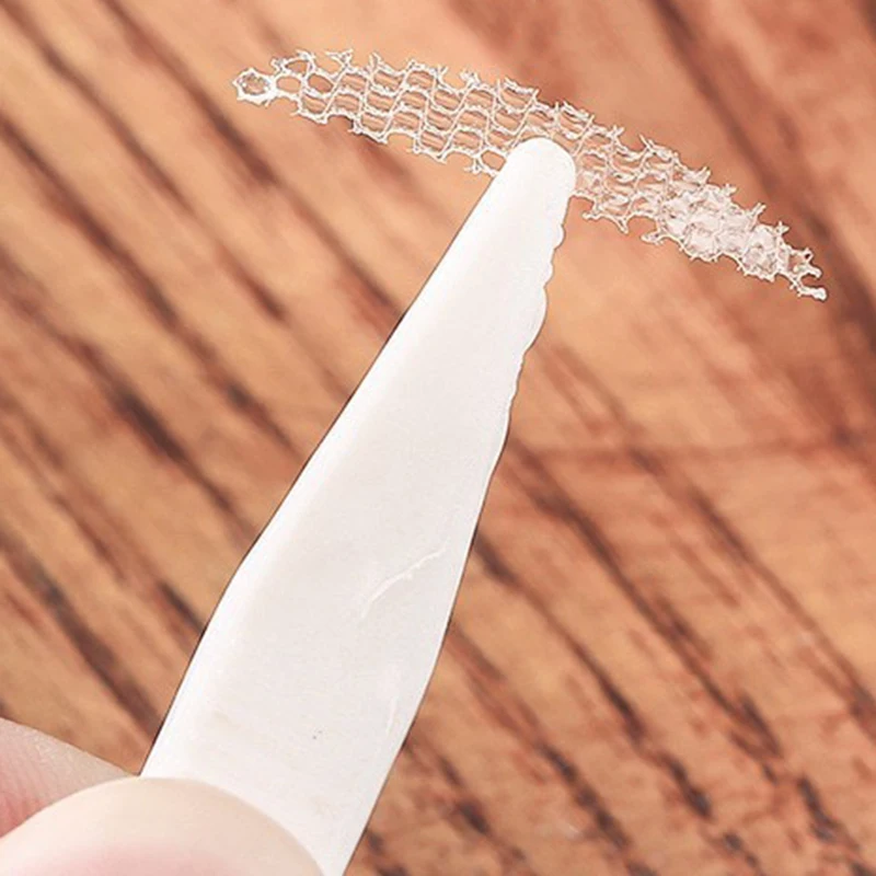 240 шт./5 упаковок газовое Сетчатое кружево Невидимый двойной веко Стикеры