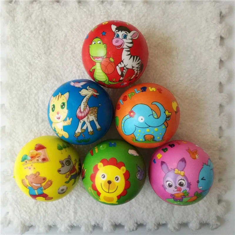 6pcs random color 6,3 см мягкая пена антистресс рельефные шарики для сжимания игрушки футбол, баскетбол, бейсбол, теннис забавные игрушки для детей 6 шт - Цвет: 6pcs random color