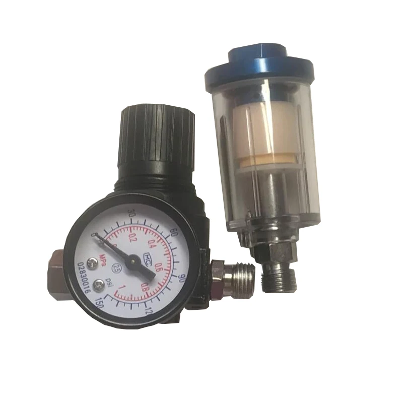 HVLP распылитель воздуха Манометр и 1/4 &quotмини встроенный воздушный фильтр